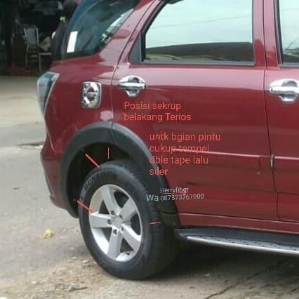 Over Fender Terios Model Original Untuk Tahun 2011-2014