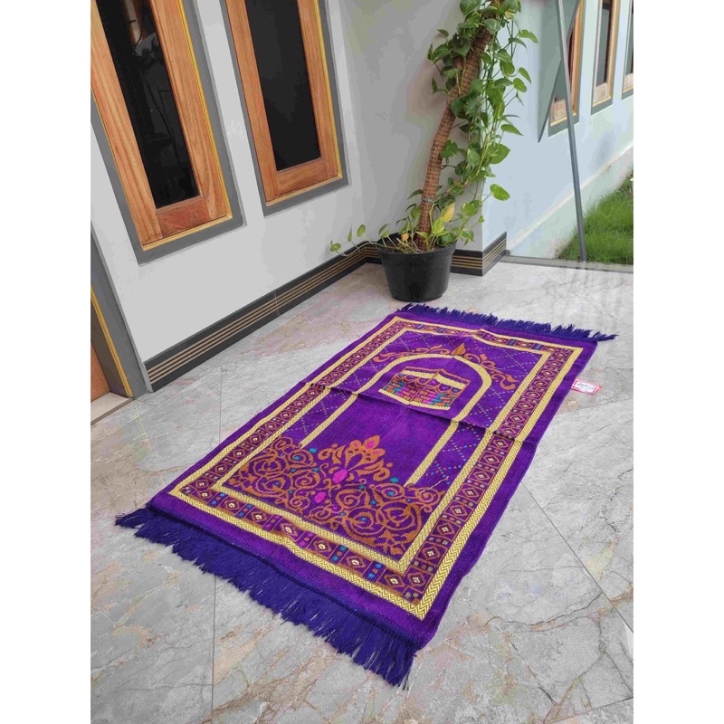 Sajadah Tebal Turki Beludru Halus 70x110 cm | ALAYDRUS BESAR | Souvenir Haji / Hajatan