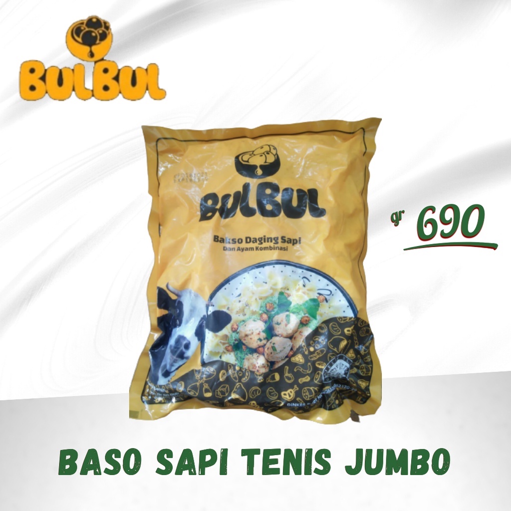 Jual Bulbul Bakso Sapi Tenis Jumbo Viral Isi 20 Butir 690gr Shopee