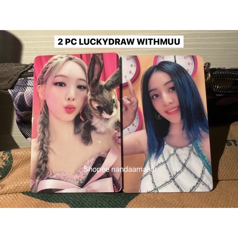 [READY] LUCKYDRAW OFFICIAL LD WITHMUU TWICE BETWEEN 1&2 NAYEON BUNNY JIHYO PC PHOTOCARD ARCHIVE COMP