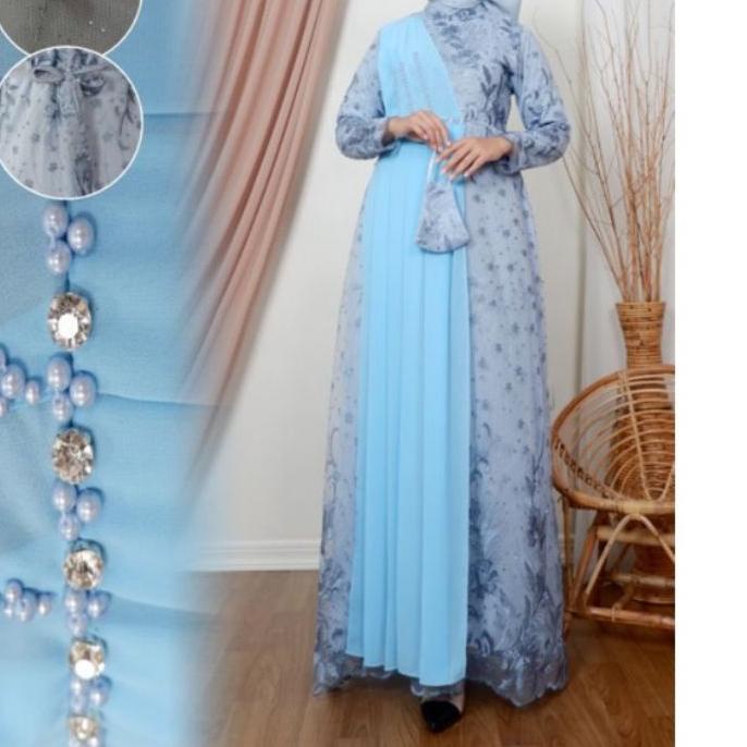➭➱✥❄ Gamis Brukat Terbaru Baju Wanita Jumbo Abaya Kebaya Dress Muslim Camila Kamila Naila Syari Rema
