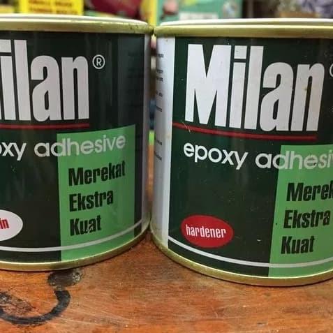 

Lem epoxy Milan 2komponen resin + hardener kemasan kecil