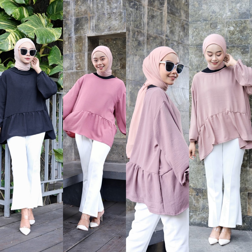 OVALIN BLOUSE CRINGKLE JUMBO Alensa Blouse Atasan Wanita Casual ARINA BLOUSE CRINCLE REMPEL // RANIA BLOUSE Ami Blouse | Blouse Basic Wanita Terlaris  RACHEL BLOES CRINKLE AIRFLOW blouse wanita atasan wanita blouse atasan wanita kekinian atasan wanita