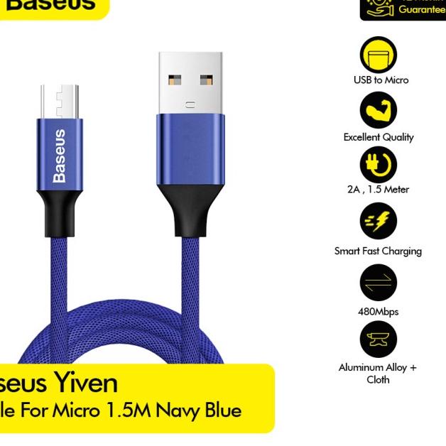 Yiven Cable For Micro 1.5M - CAMYW-B - Hitam