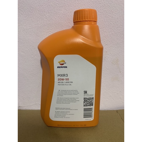 OLI REPSOL 4TAK SAE 20W-50 1 LITER ORIGINAL