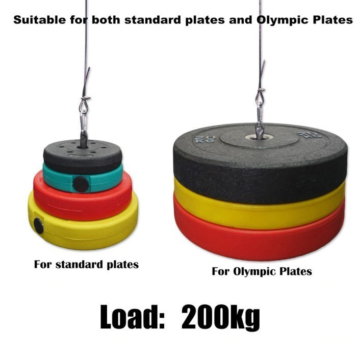 Set Pulley Katrol Fitness Gym Cable Machine Arm Bicep 2M JBryant J3114