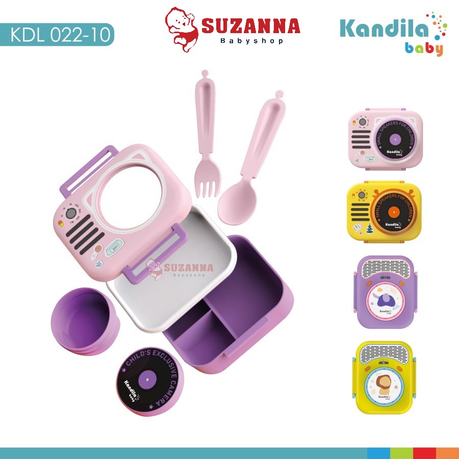 Kandila KDL022--10 Lunch Box W/Spoon // Tempat Bekal Anak 680 ml