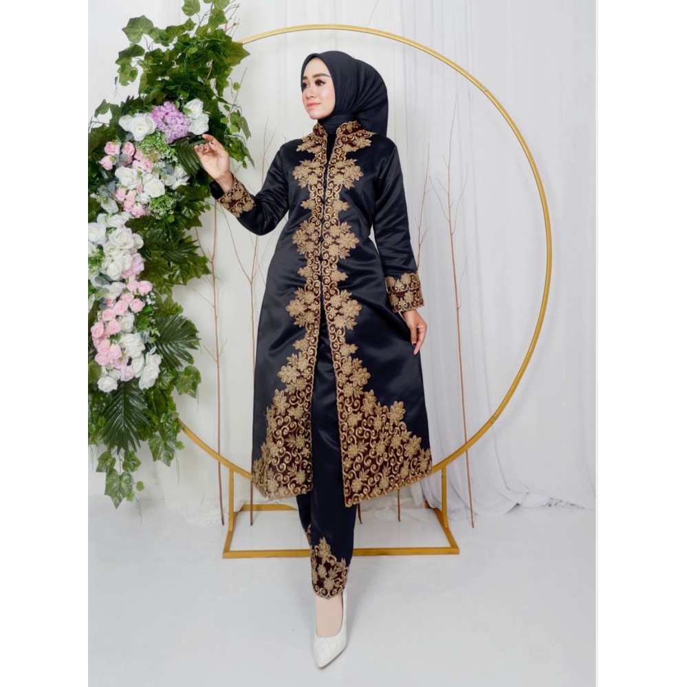 Setelan kebaya bordir melanie | Kebaya melayu | Kebaya modern busui friendly