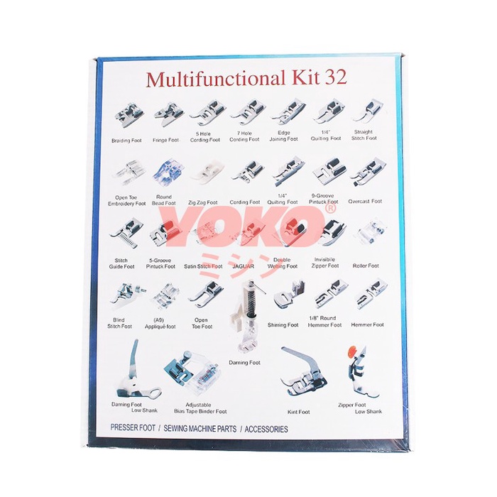 Mesin Jahit Sepatu Set 32 Pcs Set Mesin Jahit Portable