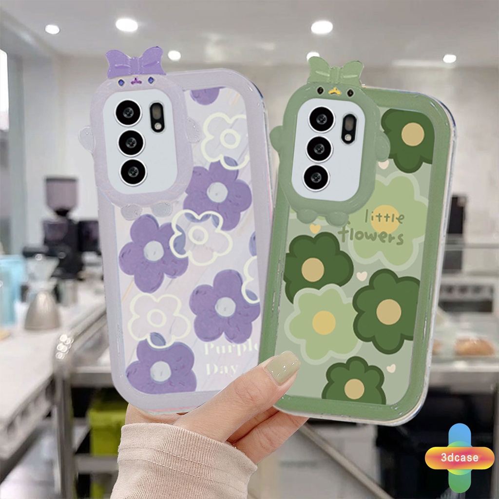 Soft Case Desain Bunga Monster 3D Untuk OPPO A57 A56 A55 A7 A5 A9 A31 A53 A33 2020 A15 A54 A5S A3S A76 A96 A16 A95 A77S A12 A1K A16E A16K A54S Reno 5 Lite 5F A74 A15S A52 A11K A92 A35 A11 A93 A32 A72 A94 A53S F19 F17 21 PRO