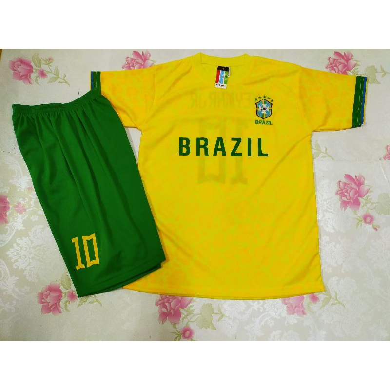 SETELAN. BAJU BOLA ANAK NEGARA BRASIL USIA 1-5 THN