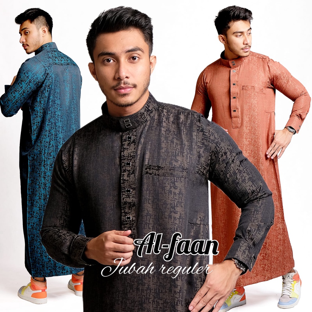 Jual Jubah Gamis Pria Reguler motif jaguar gamis jubah muslim pria