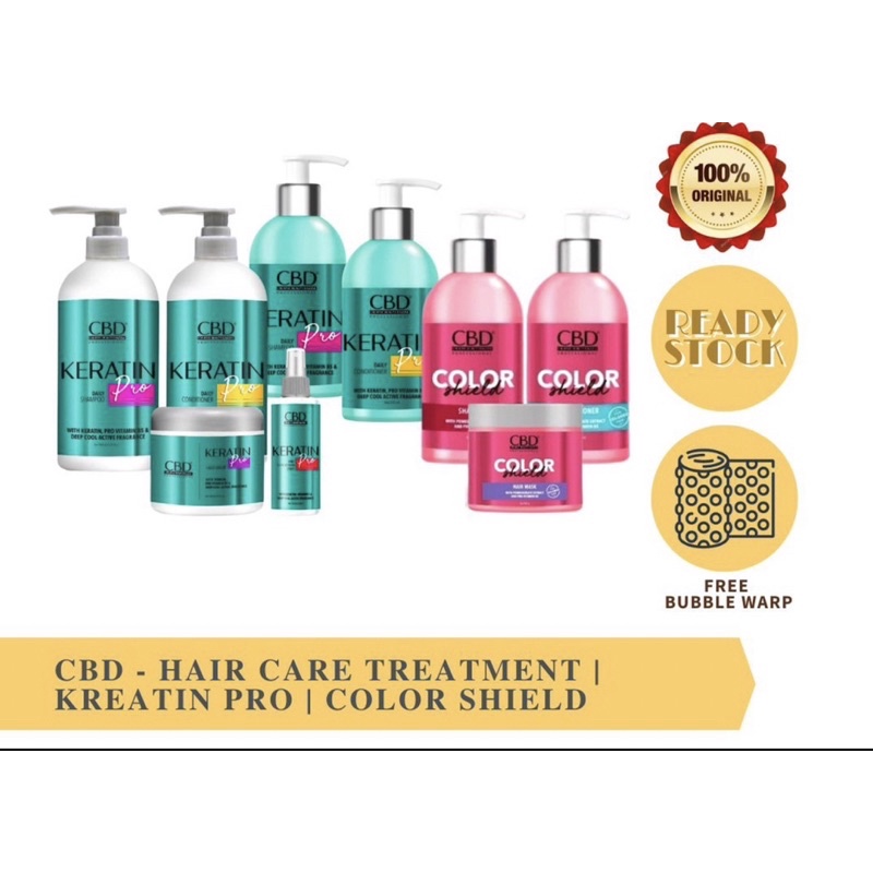 CBD Professional Hair Treatment Color Shield | Keratin Pro | Shampoo | Conditioner | Vitamin | Hair Mask