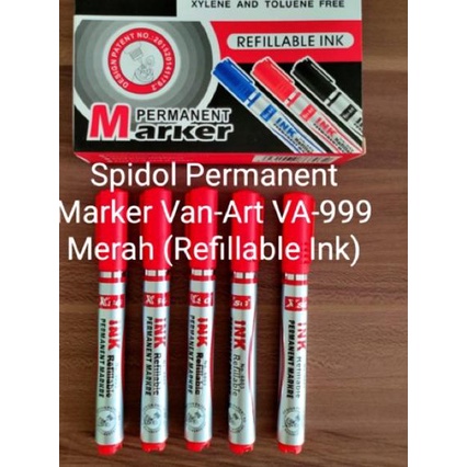 

NEW (Harga 1 lusin = 12pc) Spidol permanent, permanent marker, refilable ink ✡ 859