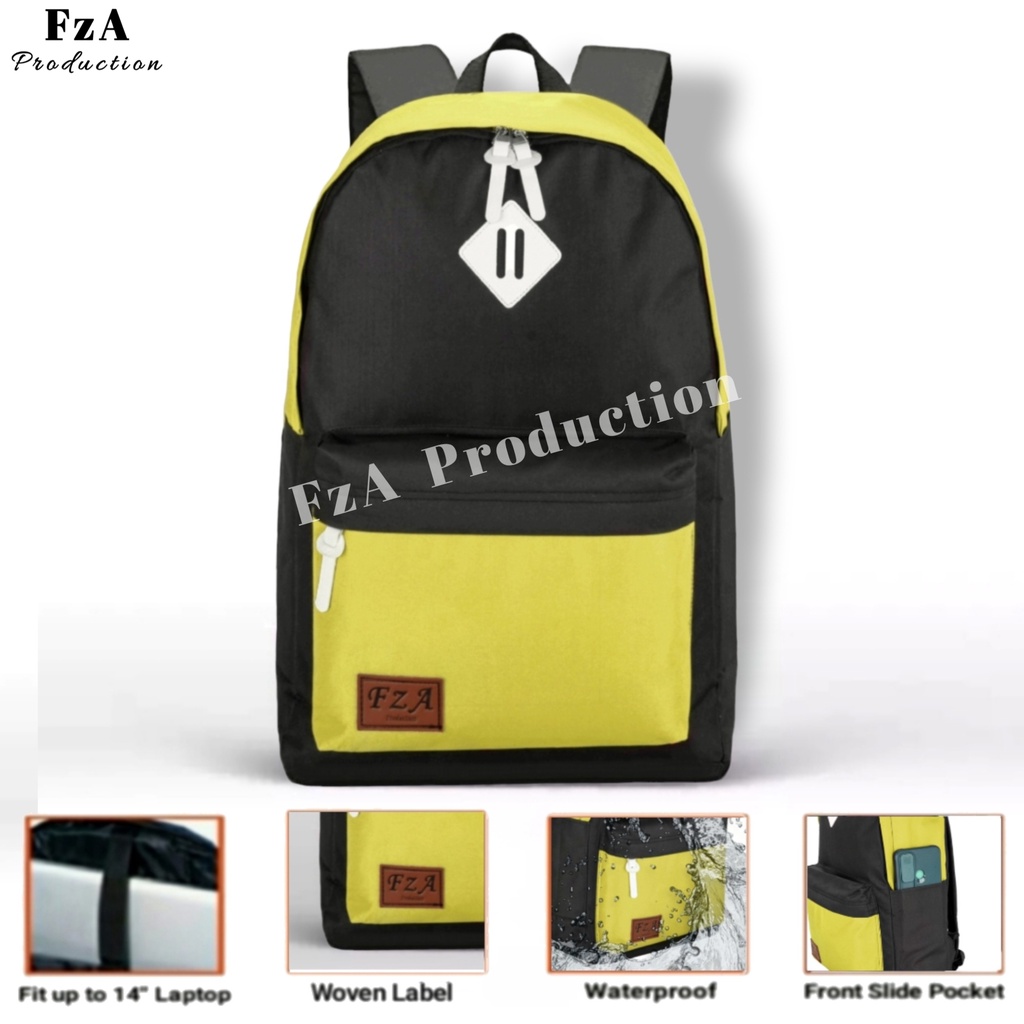 FzA Official - Tas Ransel Gendong Laptop Distro Sekolah Kuliah Pria Wanita Backpack Murah Original Tas Punggung Laptop -BYQS