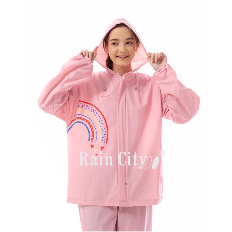 Jas Hujan Setelan Rainbow Jaket Celana Famous Stelan Lotus Pria Wanita Raincity 69118 Tiger Head