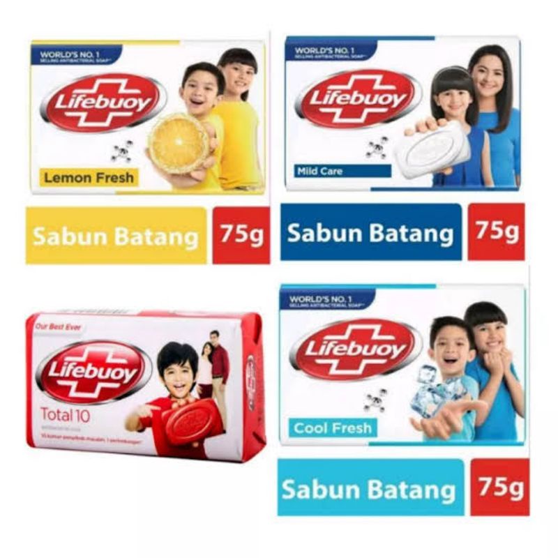 LIFEBUOY BATANG 100gr / LIFEBUOY SABUN MANDI BATANG ANTI BACTERIAL MILD CARE 100gr