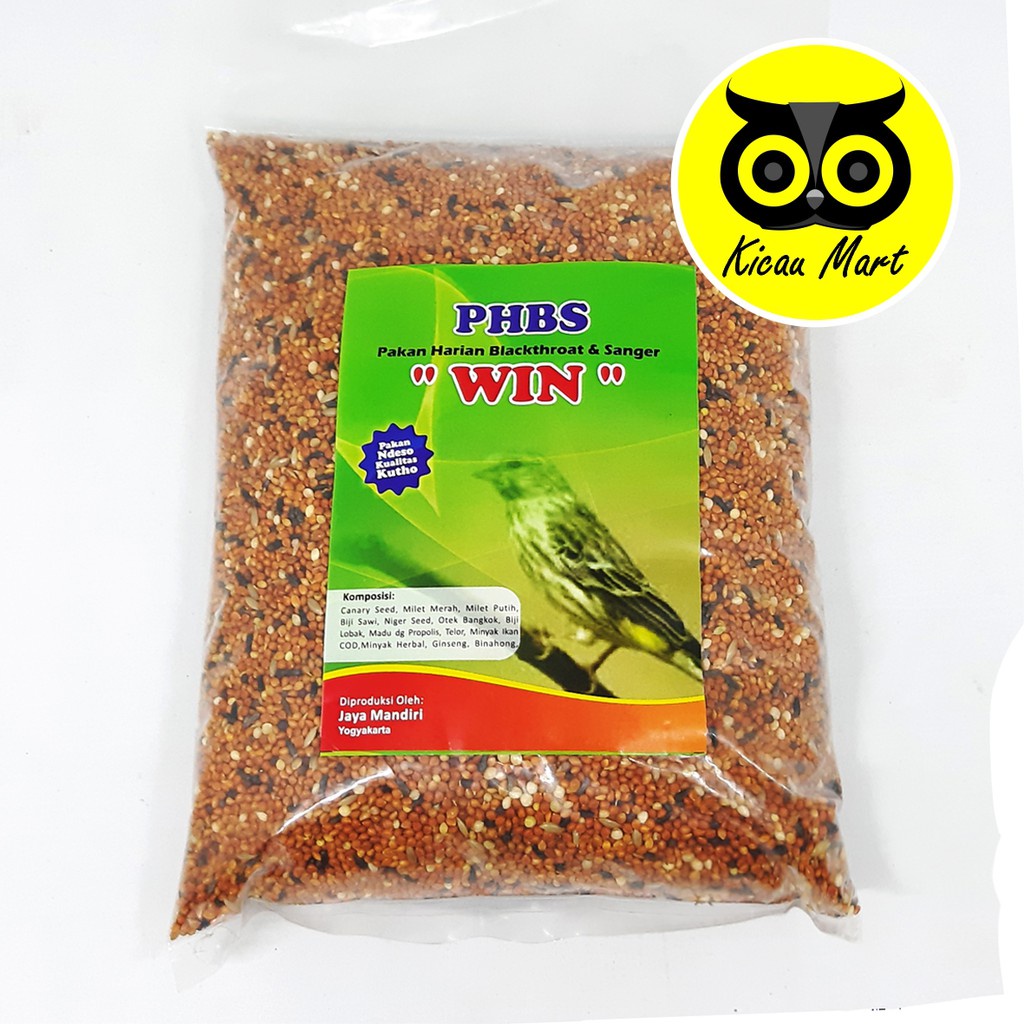PAKAN HARIAN MILET MILLET PHBS  PLASTIK WIN JAYA MANDIRI UNTUK BURUNG BLACKTHROAT SANGER DLL PHBSAJM
