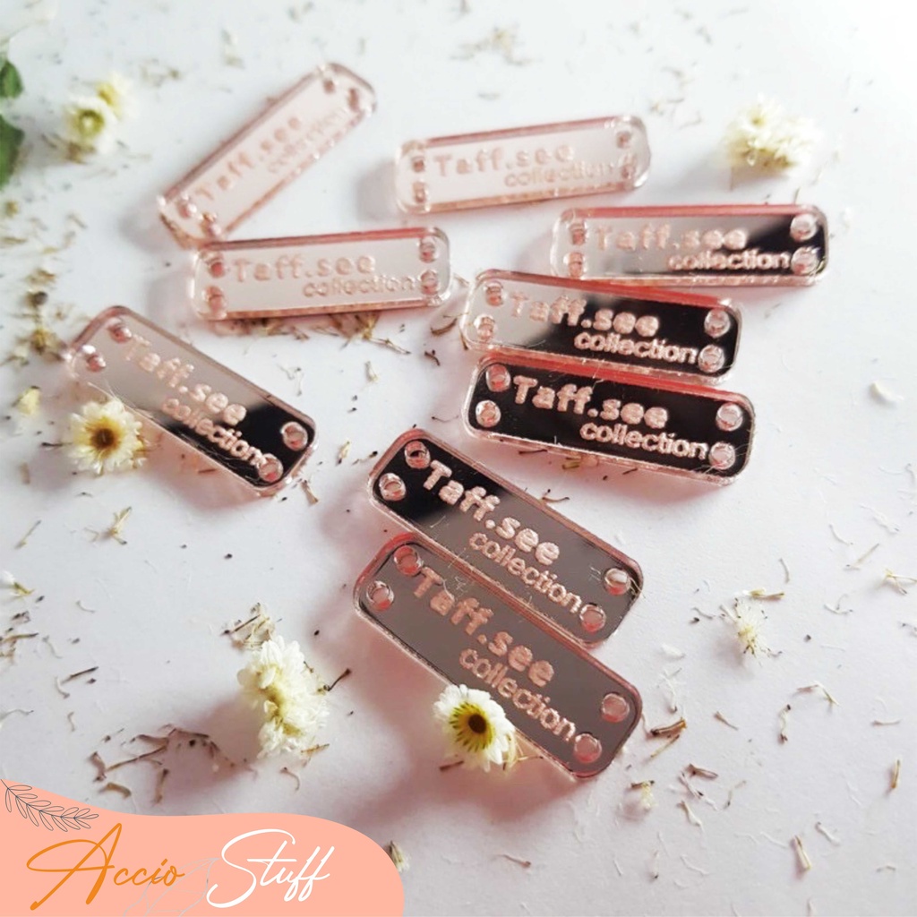 

Label Hijab Akrilik Rebranding Logo Hijab/ Baju/ Gamis