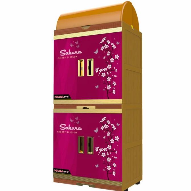 lemari piring plastik lemari roti minimalis lemari makanan rak piring stock ready