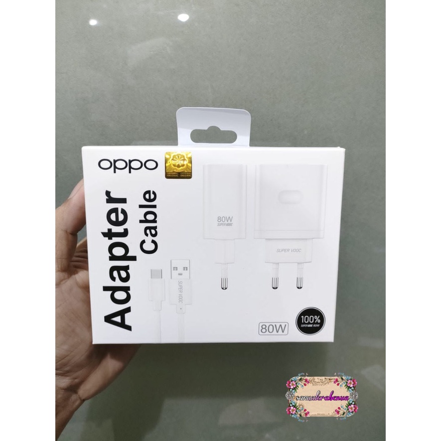 Charger Cashan Casan tc Oppo 80W tipe C SUPER VOOC Fast Charging a17 a77s a77 A5 2020 A9 2020 A52 A53 A54 a74 Reno 2f reno 3 4 4f 4 pro 5 6 7 7z  8 8 pro SB4451