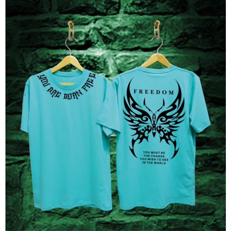 Baaju kaos pria dsitro keren kekinian viral / kaos kupu kupu / baju kaos butterfly pria / kaos pria 