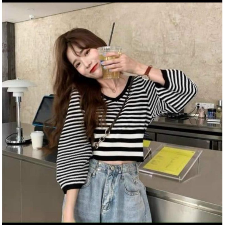 [Discon]Blouse rajut premium/Cardy rajut blouse/Outer rajut kekinian/Baju wanita terbaru/baju premiu