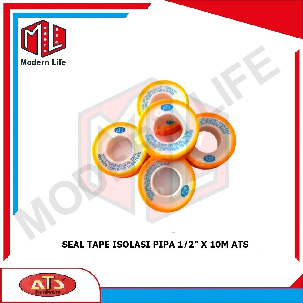 Seal Tape Air ATS 1/2 Inch 10 Meter / Isolasi Pipa
