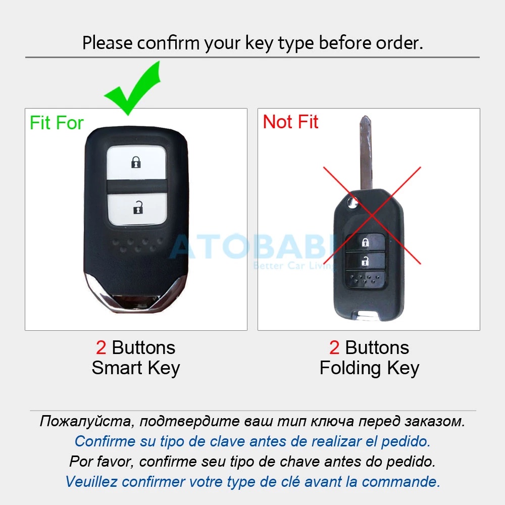 Leather Key Cover - Sarung Kunci Kulit Honda HRV Keyless