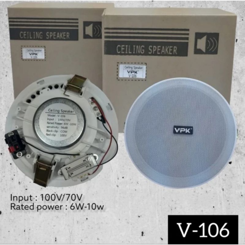 Speaker Ceeling VPK V106 Original 6 inch Speaker Plafon VPK V 106