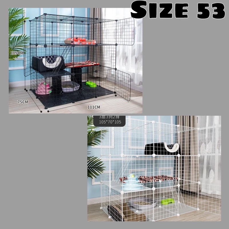 Kandang Besi Lipat Portable Kucing Anjing Cat Dog Box Custom