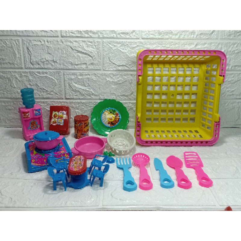 Mainan Anak Masakan Keranjang Set Isi Banyak