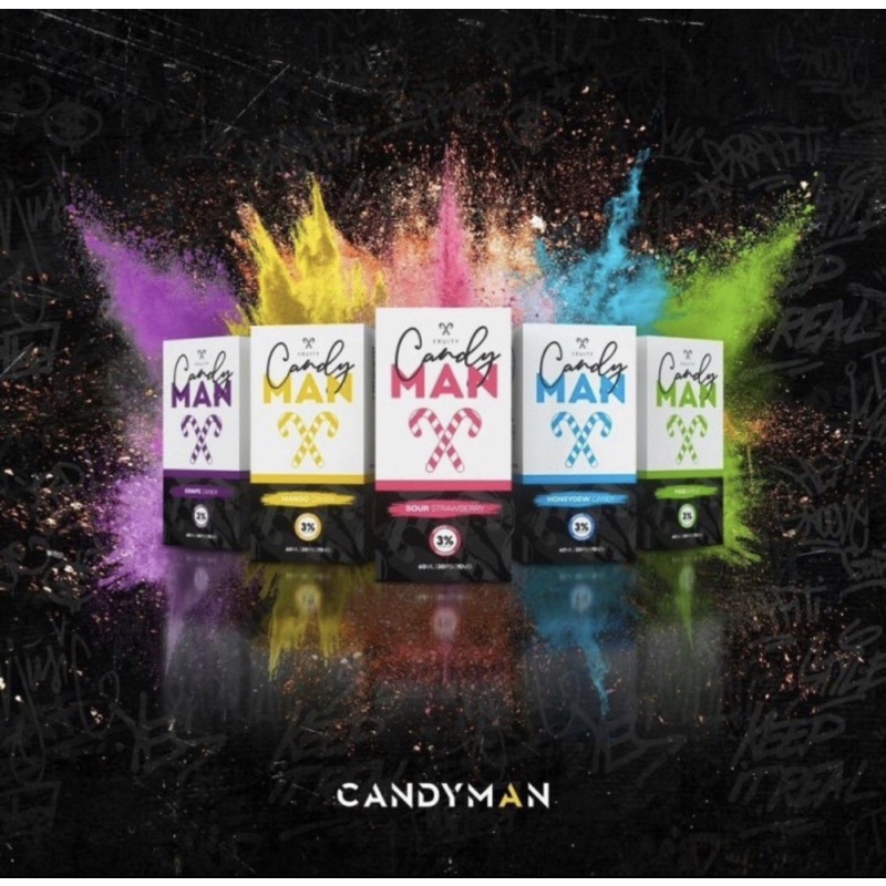 LIOUID POD VAPE SALTNIC SALT NIC CANDYMAN CANDY MAN SERIES 30ML BY FVS