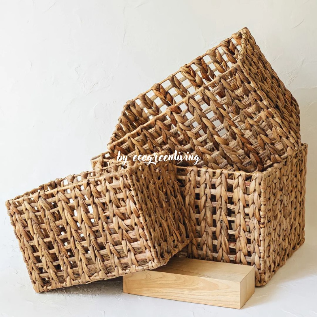 BOX PENYIMPANAN / KERANJANG / BASKET / LAUNDRY BASKET / KERANJANG KERAWANG SATUAN