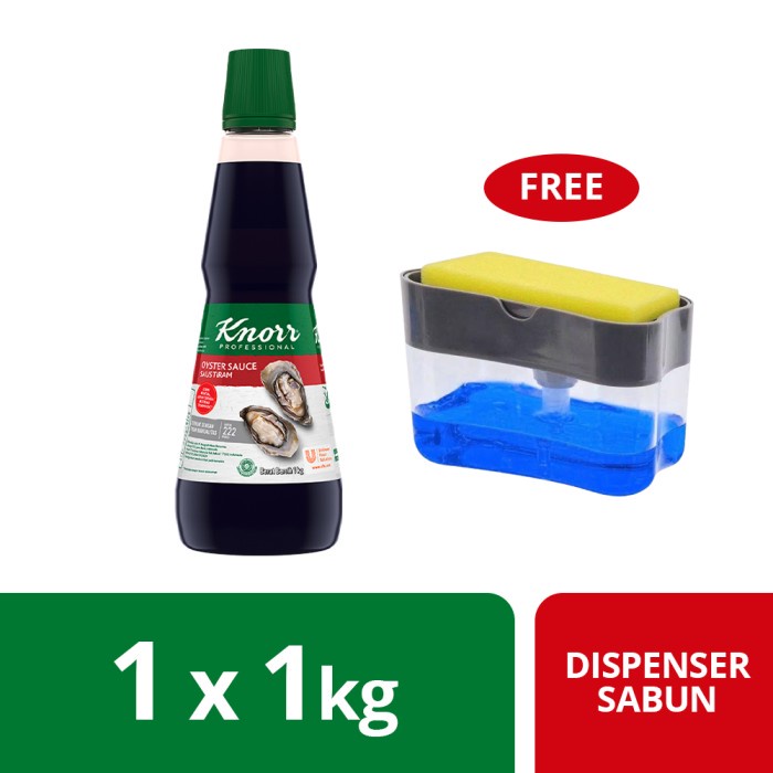 

Knorr Saus Tiram 1Kg Free Dispenser Sabun
