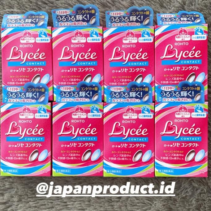 Rohto Lycee Eye drops (softlens) / tetes mata rohto lycee asli jepang