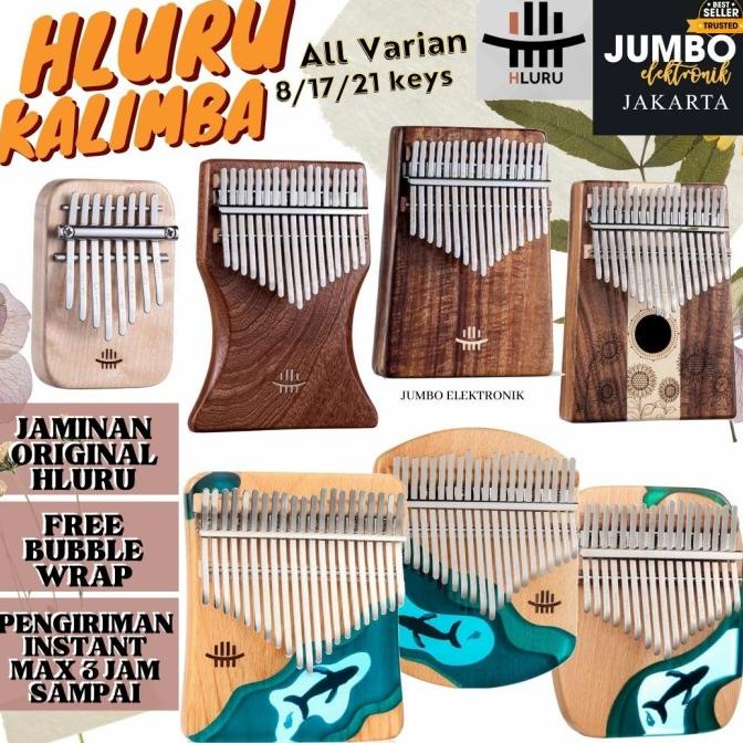 Kalimba 17 key Hluru Ocean Wood Resin Kalimba 17 keys Thumb Piano Ori