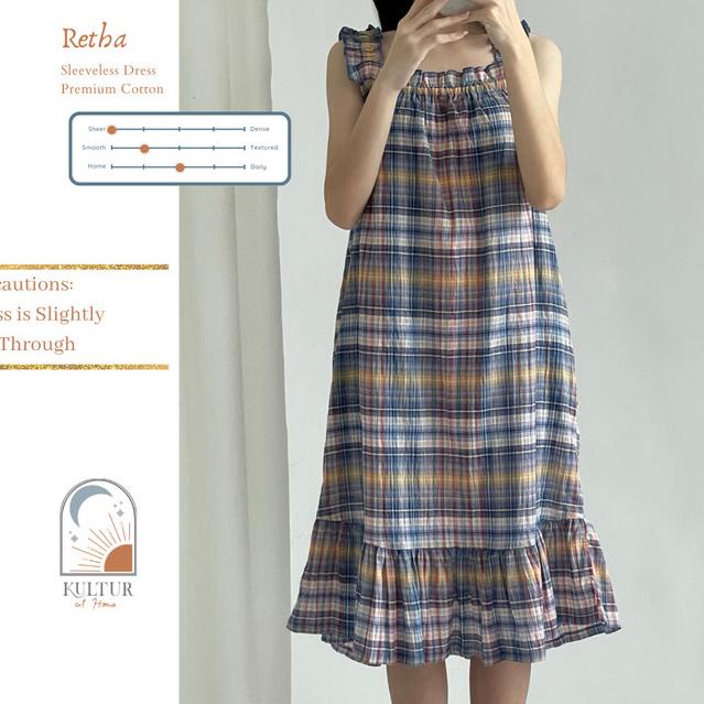 Kultur at Home - Night Dress - Daster Rumah Baju Hamil Rayon Katun - Livvy, XL/XXL