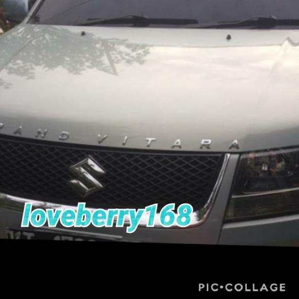 paket emblem kap mesin hood emblem tulisan GRAND VITARA