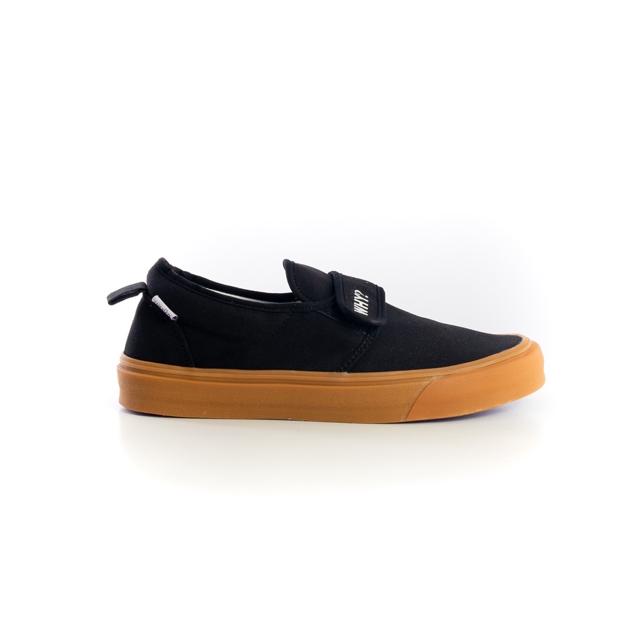 Sepatu Why Footwear - Slip On Ganciet Black Gum