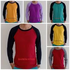 KAOS RAGLAN UNISEX LENGAN PANJANG DAN KARAKTER