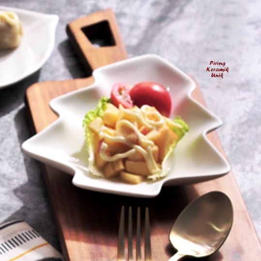 Piring Unik Bentuk POHON NATAL Hiasan Natal Perlengkapan Natal Piring Saji