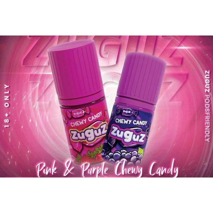 LIQUID ZUGUZ PINK CHEWY CANDY V2 PODS FRIENDLY AUTHEN