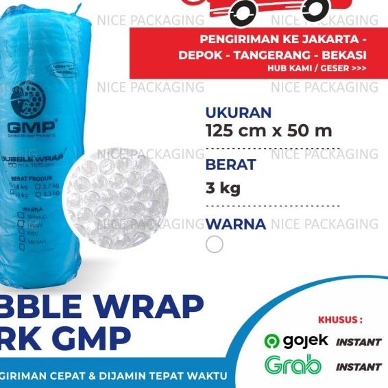 

[GMP] Plastik bubble bening uk125cm x 50Mtr