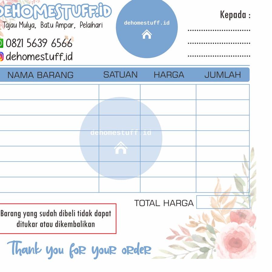 

⇅ NOTA CUSTOM FREE DESAIN 1/6 TERJANGKAU ゟ
