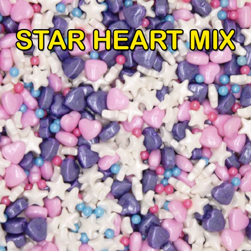 sprinkle star heart mix bintang love bulat