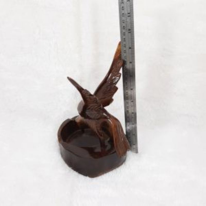 asbak kayu jati miniatur burung elang