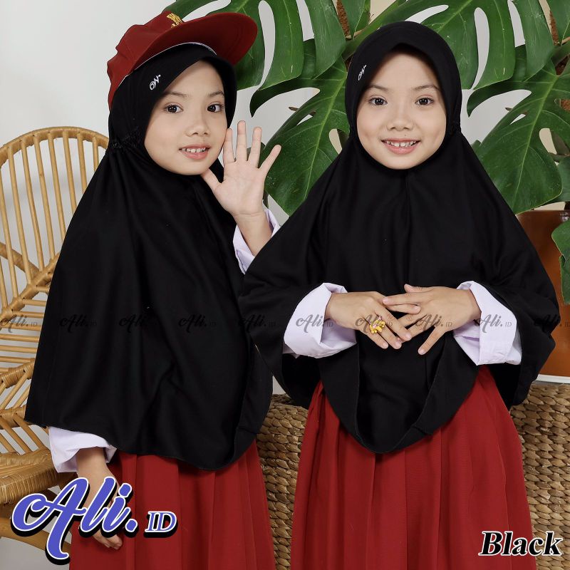 JILBAB ANAK SEKOLAH TK.SD.SMP.SMA S,M,L,XL KAOS KATUN  PREMIUM