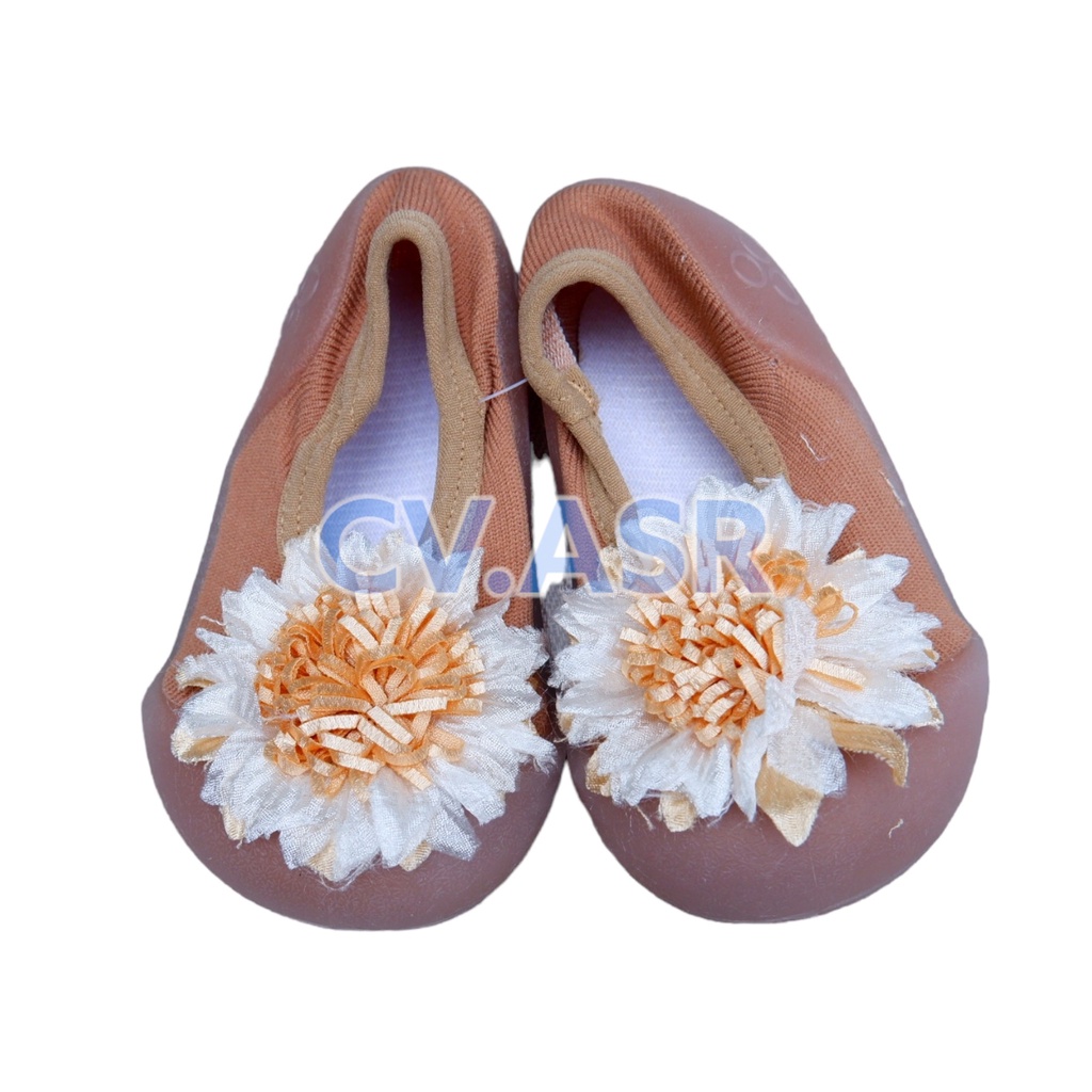 Sepatu Bayi Perempuan Skidders PreWalker Anti Slip Motif Big Flower Bunga