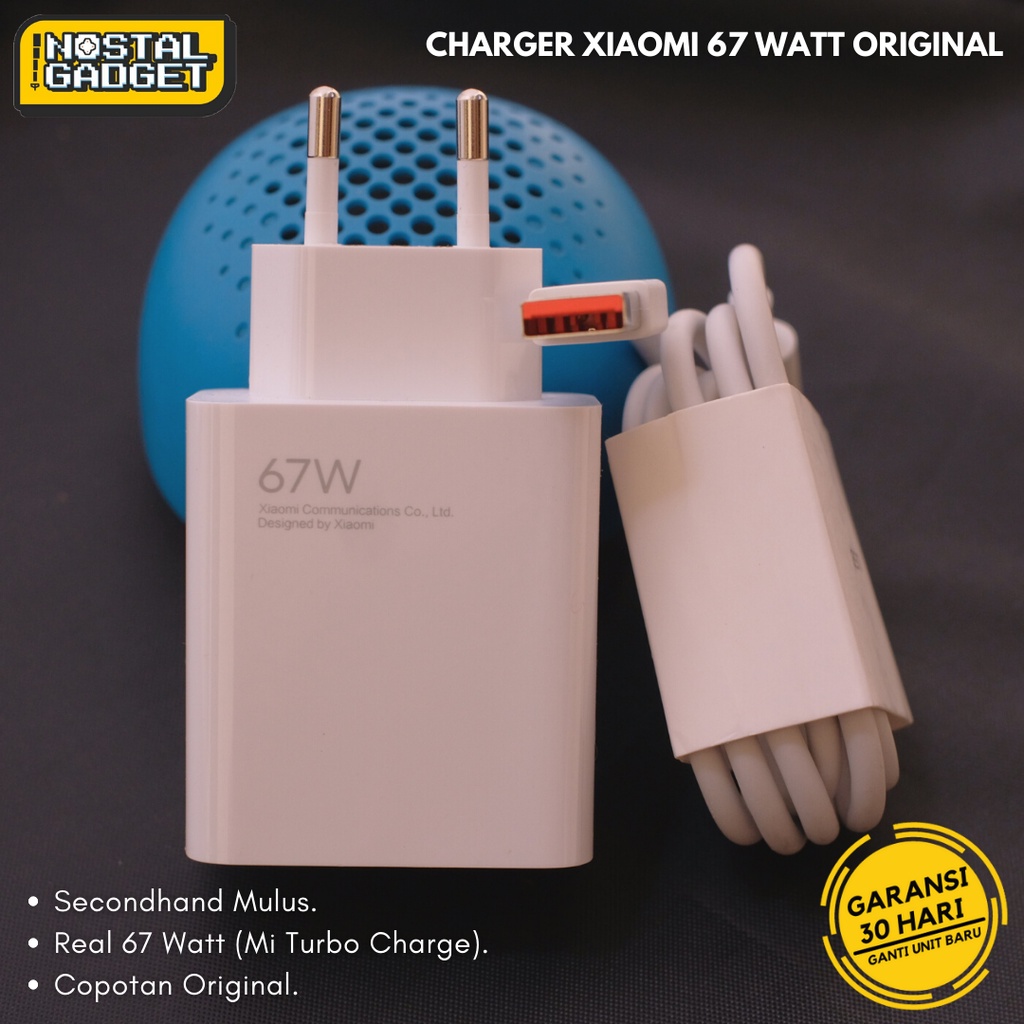 Charger Xiaomi 67W Redmi Note 11 12 Pro | Mi 11T | Mi 12 lite | Poco F4 Original Copotan